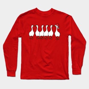 Christmas Six Geese A-Laying Long Sleeve T-Shirt